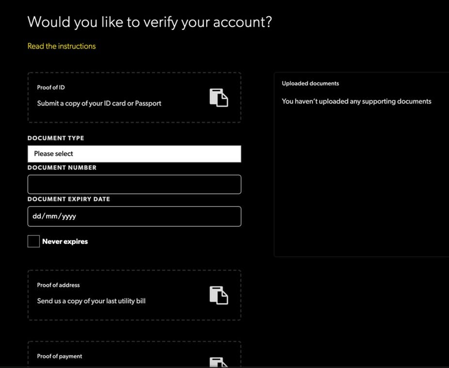 Rizk withdrawal verification screenshot