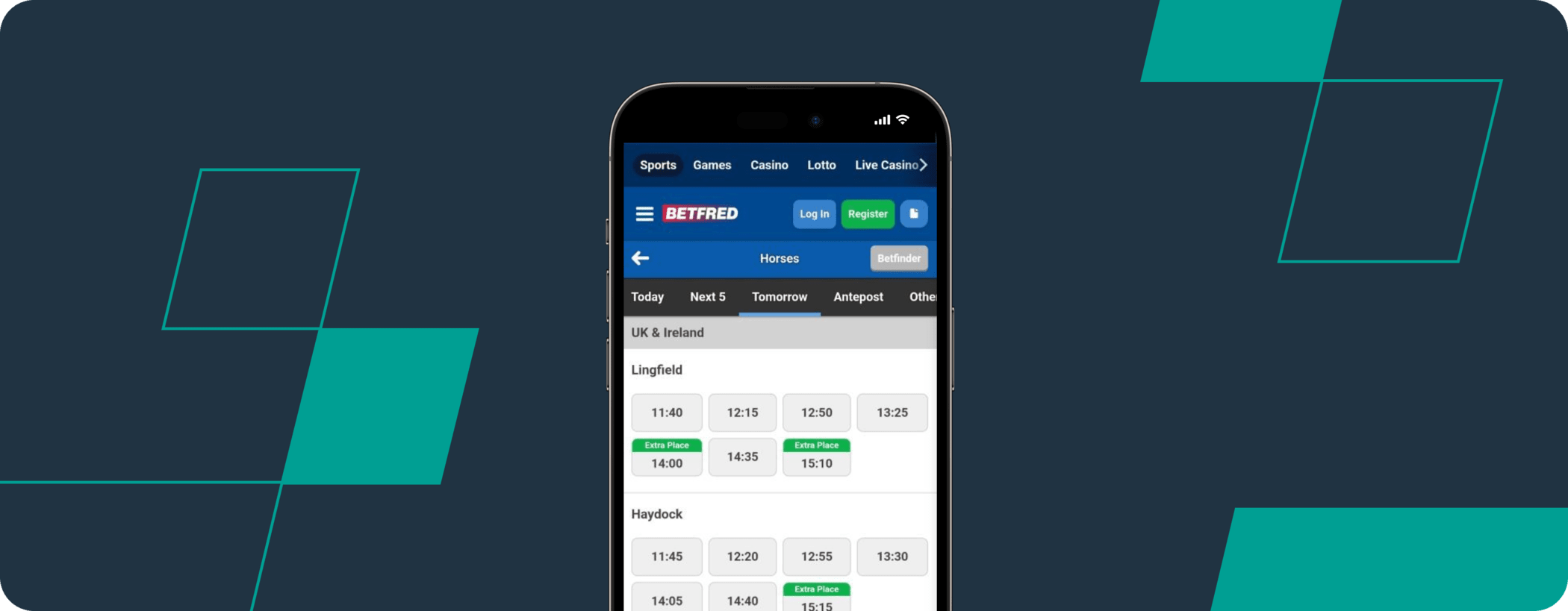 betfred horse racing app screenshot