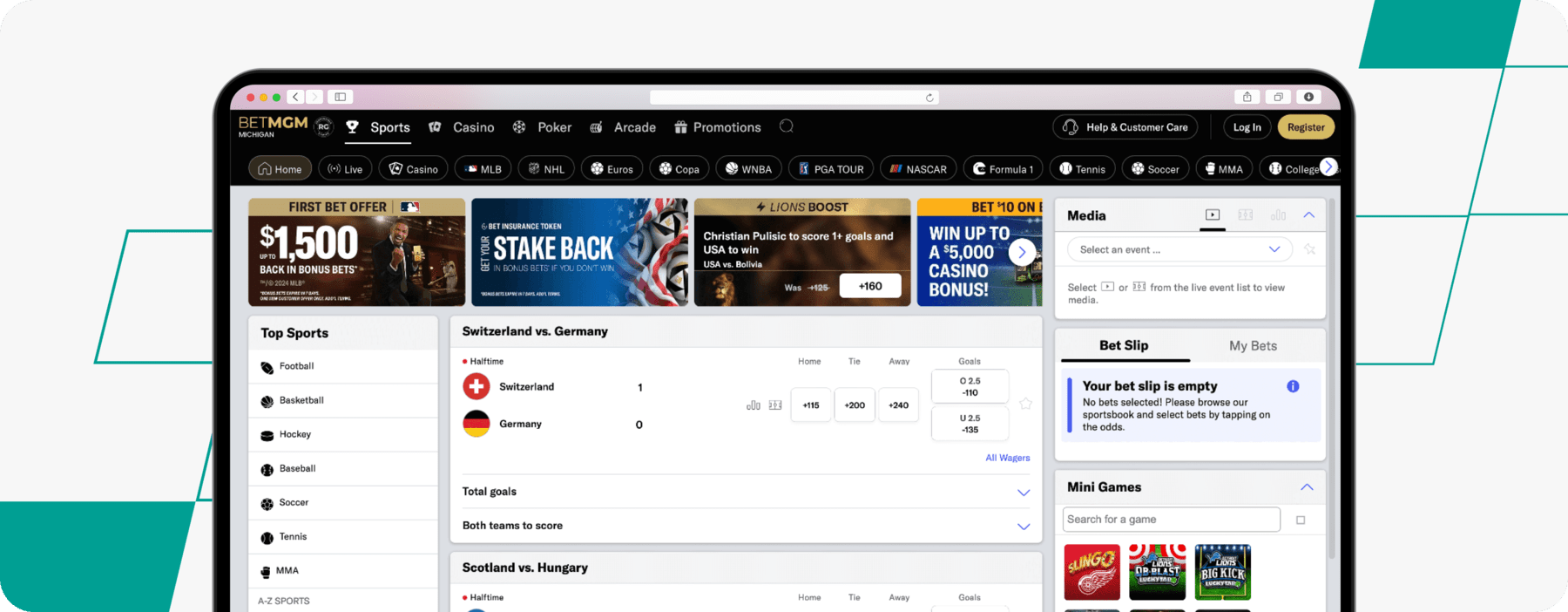 BetMGM Venmo Desktop Screenshot